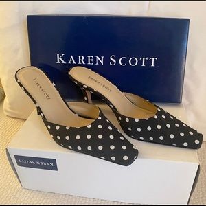 Karen Scott Polka dot silk slings